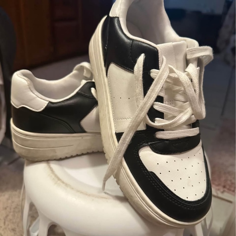 Black and White Sneakers